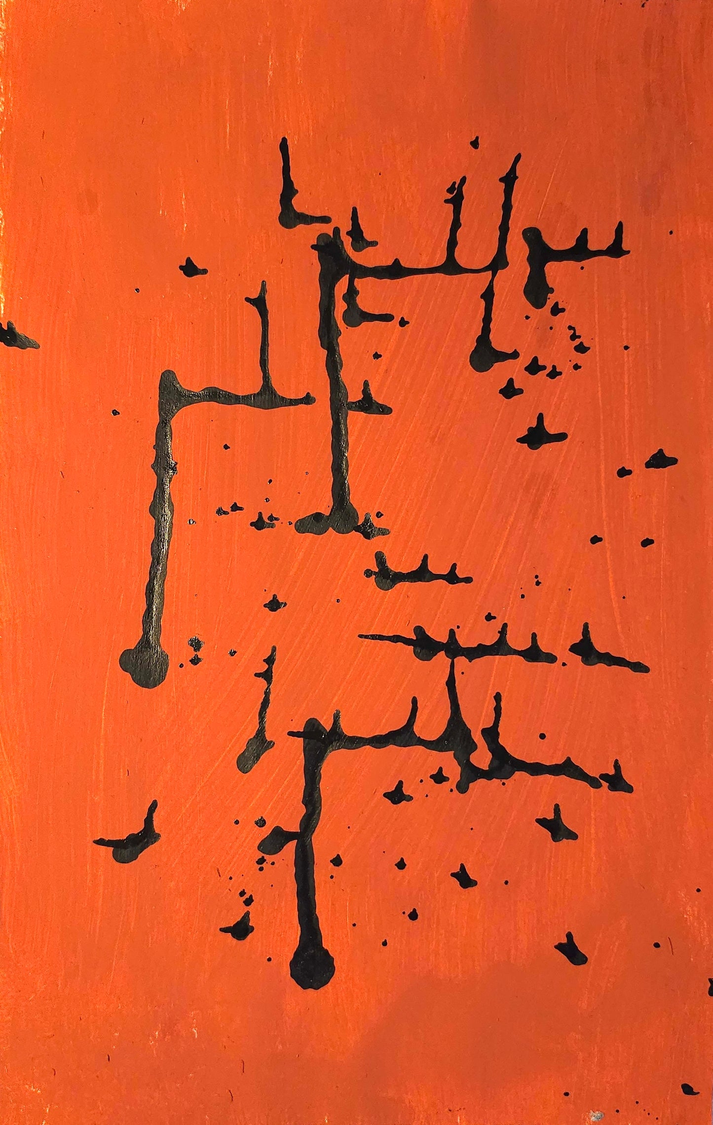 "Red night V" A5 Giclée Print image 0