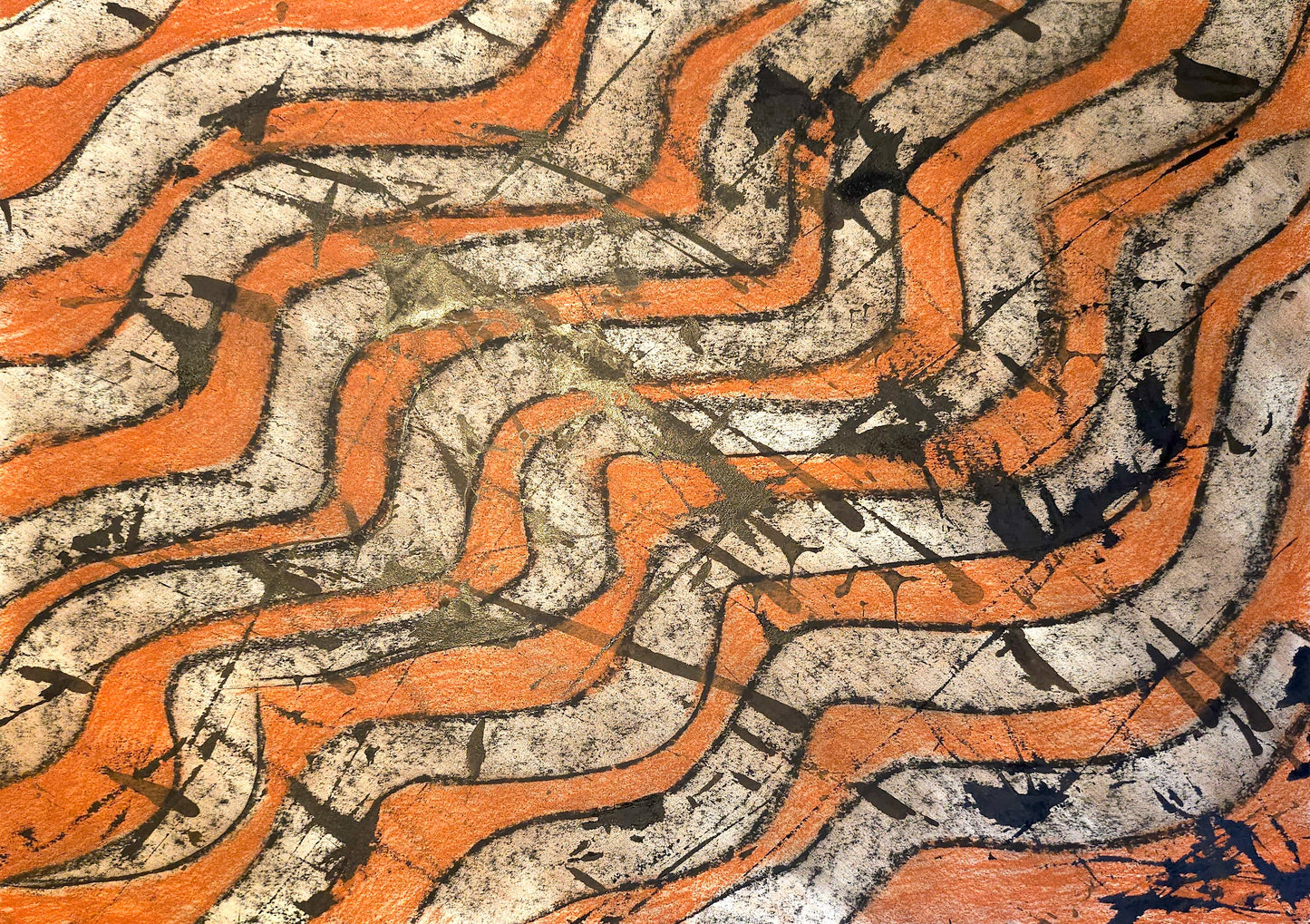 "Ripples of a Liquid Zebra" A3 Giclée Print image 0