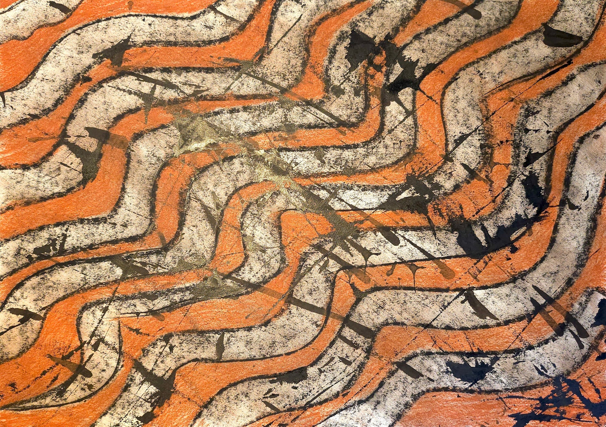 "Ripples of a Liquid Zebra" A3 Giclée Print image 0